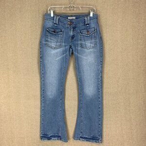 🚨🚨Sold 🚨🚨Levi's 504 Slouch Flare Jeans Size 7 m JR *31x30 Low Rise Blue Vintage